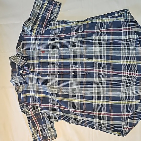 Ralph Lauren mens classic fit button down short sleeve shirt size medium. Multi - Picture 1 of 4